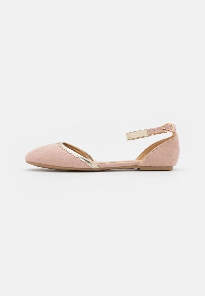 Ballerine ANNA FIELD Anna Field Ankle Strap Ballet Pumps Rose Femme | TLQ-2445596